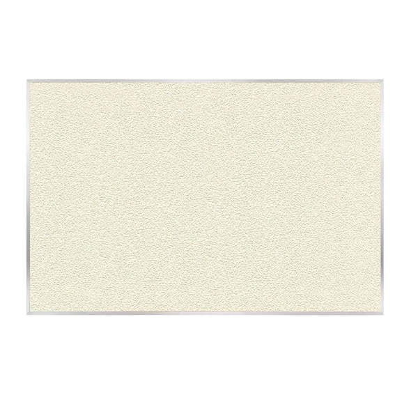 Ghent Vinyl Bulletin Board, Satin Aluminum Frame, 4ft H x 7ft 4in W, Ivory AV47-185 - main